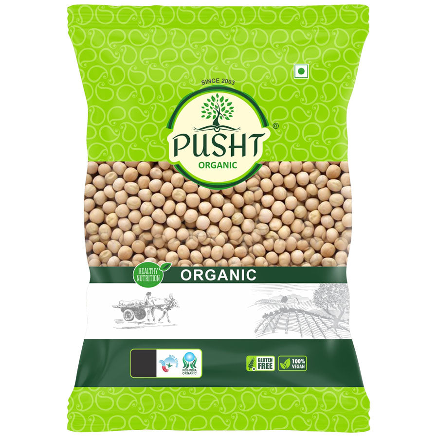 Organic Pusht White Pea 500 Gm