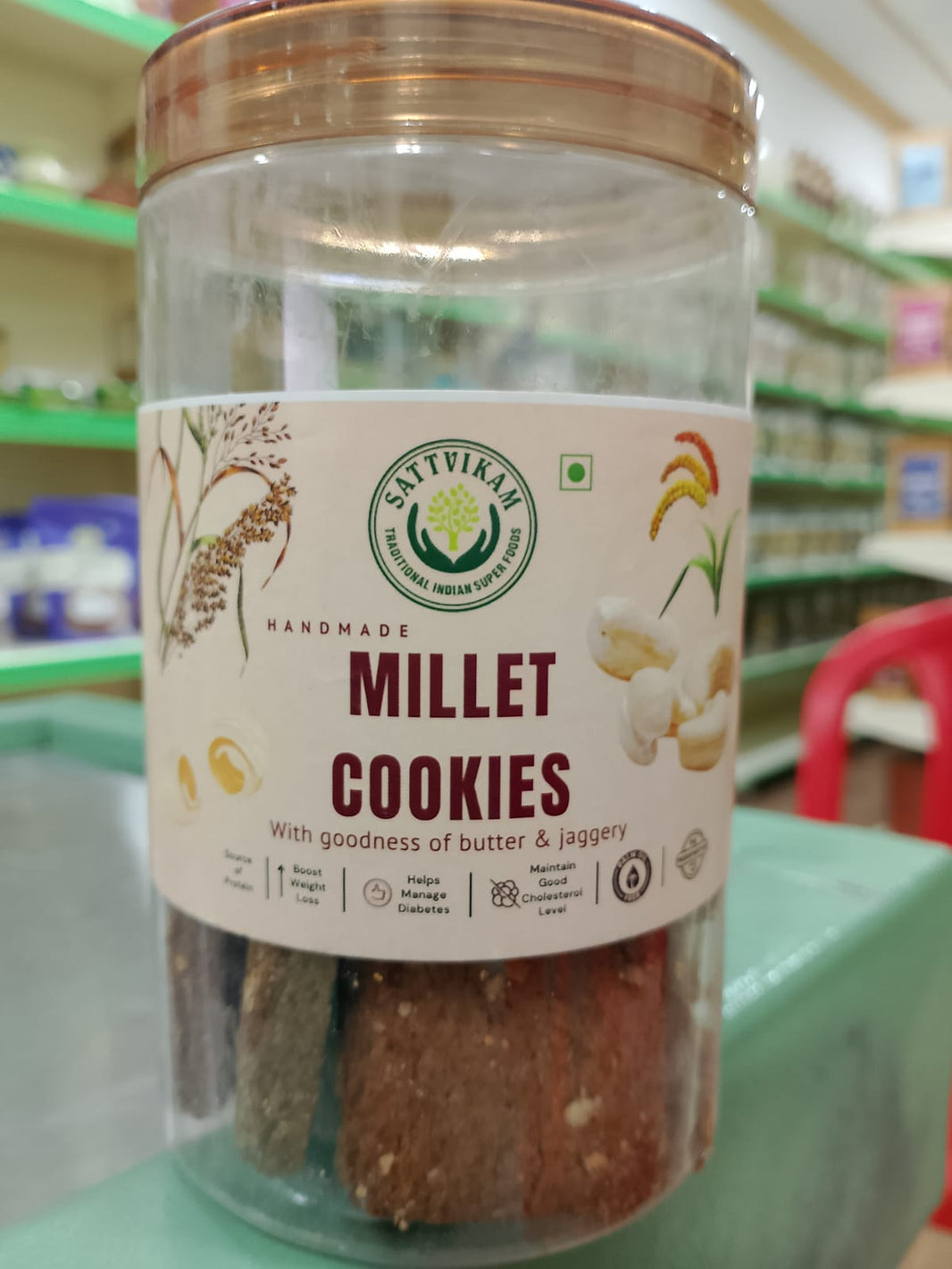 Millet jeggery cookies