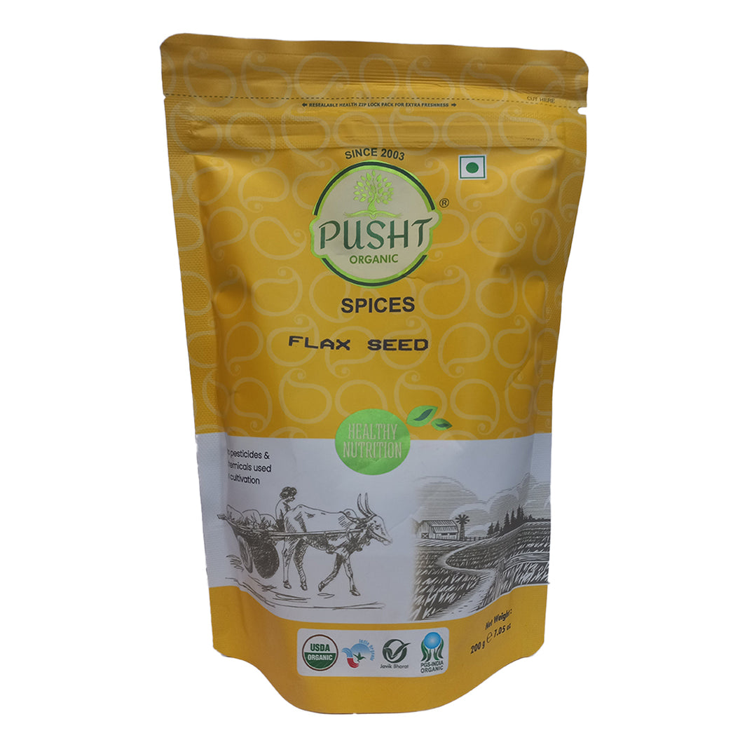 Organic Pusht Flax Seeds 200 Gm